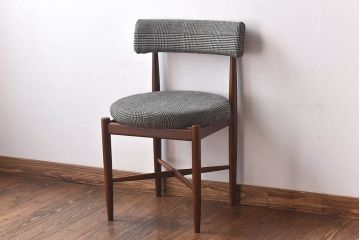 ヴィンテージ家具　北欧ビンテージ　G-PLAN(ジープラン)　Fresco(フレスコ)　グレンチェックのサーキュラーチェア(ダイニングチェア、椅子)(3)