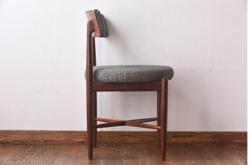 ヴィンテージ家具　北欧ビンテージ　G-PLAN(ジープラン)　Fresco(フレスコ)　グレンチェックのサーキュラーチェア(ダイニングチェア、椅子)(3)