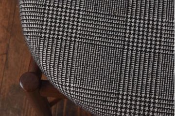 ヴィンテージ家具　北欧ビンテージ　G-PLAN(ジープラン)　Fresco(フレスコ)　グレンチェックのサーキュラーチェア(ダイニングチェア、椅子)(3)