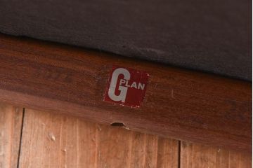 ヴィンテージ家具　北欧ビンテージ　G-PLAN(ジープラン)　Fresco(フレスコ)　グレンチェックのサーキュラーチェア(ダイニングチェア、椅子)(3)