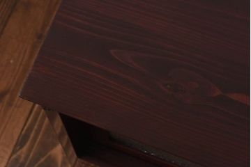 アンティーク家具　昭和中期　艶やかな漆塗りが目を惹く時代箪笥ローボード(戸棚、収納棚、リビングボード)