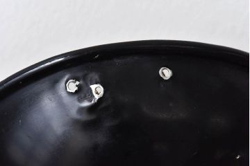 昭和レトロ　シンプルさが魅力の黒いスタンドライト(卓上照明、デスクスタンド)(2)
