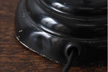 昭和レトロ　メンズライクなインテリアにおすすめの黒いスタンドライト(卓上照明、デスクスタンド)(2)