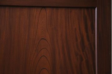 【商談品】和製アンティーク　高級品　総ケヤキ材一枚板!　威厳が漂う上質な板戸(帯戸、引き戸、建具)4枚セット