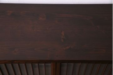 ラフジュ工房オリジナル　古い書院戸を取り入れた組子ガラス戸棚(収納棚、サイドボード)(1)