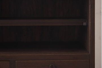 レトロ家具　昭和レトロ　リメイク　オープンラックの脚付ローボード(リビングボード)(1)