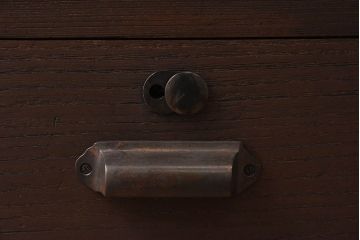レトロ家具　昭和レトロ　リメイク　オープンラックの脚付ローボード(リビングボード)(1)