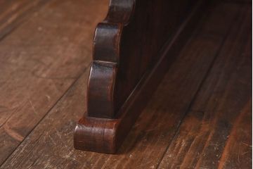 アンティーク家具　和製アンティーク　総ケヤキ材　贅沢な作りが魅力の文机(ローテーブル、座卓)