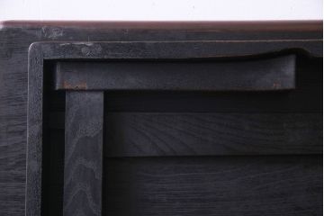 レトロ家具　昭和期　折り畳み式　シンプルなデザインのレトロな座卓(ちゃぶ台、ローテーブル、センターテーブル)
