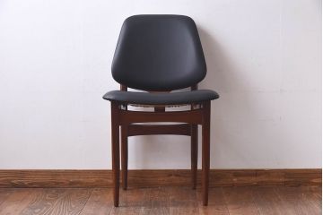 北欧家具　イギリスビンテージ　Elliotts Of Newbury(EoN)　ミッドセンチュリーなダイニングチェア・ブラック(イス、椅子)(3)