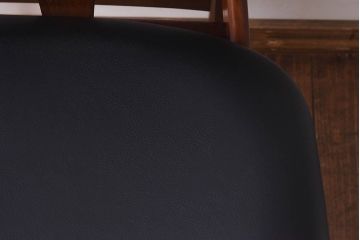 北欧家具　イギリスビンテージ　Elliotts Of Newbury(EoN)　ミッドセンチュリーなダイニングチェア・ブラック(イス、椅子)(3)