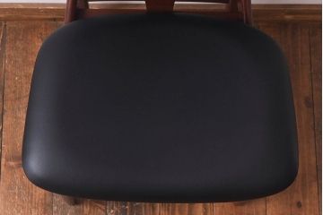 北欧家具　イギリスビンテージ　Elliotts Of Newbury(EoN)　ミッドセンチュリーなダイニングチェア・ブラック(イス、椅子)