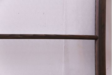 昭和レトロ　オリジナルガラス 組子モチーフの花ガラスが魅力の引き戸2枚セット(窓、ガラス戸、建具)