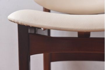 北欧家具　イギリスビンテージ　Elliotts Of Newbury(EoN)　ミッドセンチュリーなダイニングチェア・ホワイト(イス、椅子)(1)