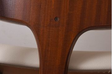 北欧家具　イギリスビンテージ　Elliotts Of Newbury(EoN)　ミッドセンチュリーなダイニングチェア・ホワイト(イス、椅子)(1)