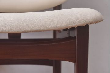 北欧家具　イギリスビンテージ　Elliotts Of Newbury(EoN)　ミッドセンチュリーなダイニングチェア・ホワイト(イス、椅子)