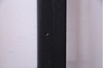 ペイント家具　色ガラス入り　モダンな雰囲気を演出するガラス戸(窓、建具、引き戸、格子戸)3枚組