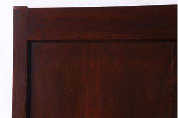 和製アンティーク　総ケヤキ材　力強い杢目が重厚感を醸し出す板戸(建具、引き戸)2枚組