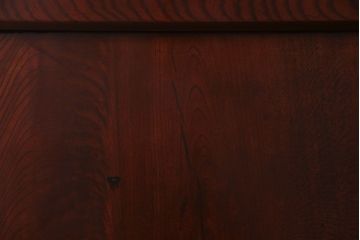和製アンティーク　総ケヤキ材　力強い杢目が重厚感を醸し出す板戸(建具、引き戸)2枚組