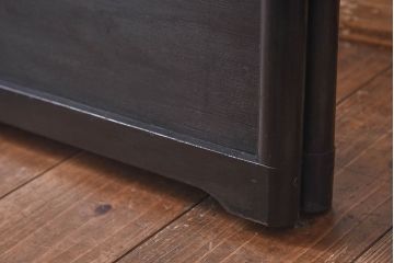 アンティーク雑貨　昭和初期　可憐な梅の花があしらわれた二つ折り衣桁(着物掛け)