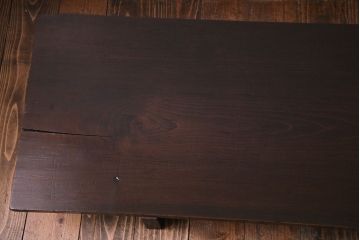 アンティーク雑貨　和製アンティーク　モミの木　落ち着いた色味が味わい深い裁ち板(作業台・テーブル・ローボード)(1)