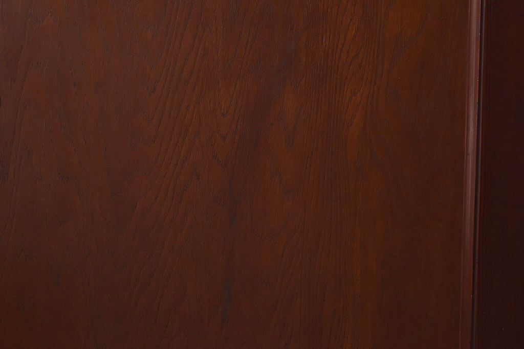 昭和レトロ　両開き　結霜ガラス入り!シンプルな木製アンティークドア(扉)2枚1対(1)