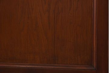 昭和レトロ　両開き　結霜ガラス入り!シンプルな木製アンティークドア(扉)2枚1対(1)