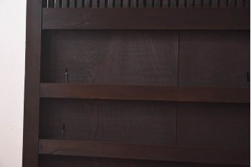 和製アンティーク　総ケヤキ材　重厚感ある佇まいが魅力の蔵戸(建具、引き戸、玄関戸)