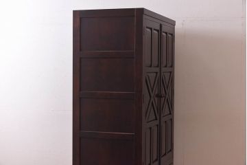 中古　松本民芸家具　シックな雰囲気が魅力的なワードローブ(チェスト、衣装箪笥)(1)