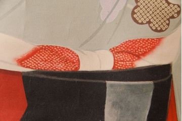 アンティーク雑貨　1960年頃当時物　日本酒「銘酒　岩手川」　昭和レトロなポスター(広告、ディスプレイ)