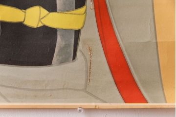 アンティーク雑貨　1960年頃当時物　日本酒「銘酒　岩手川」　昭和レトロなポスター(広告、ディスプレイ)