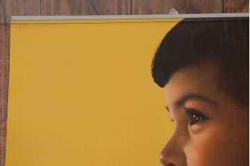 アンティーク雑貨　昭和30年代当時物　「リボンシトロン　リボンジュース」　昭和レトロなポスター(広告、ディスプレイ)(1)