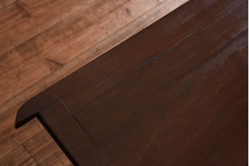 レトロ家具　昭和レトロ　ダイヤガラス　懐かしい雰囲気が漂う作業台付きのカップボード(食器棚、キッチンボード、収納  棚)