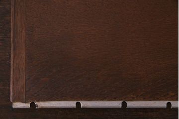 アンティーク雑貨　アイアンと木の組み合わせが粋なブックスタンド(本立て)
