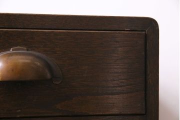 レトロ家具　昭和レトロ　落ち着いた色合いで味のある小引き出し(小物収納、卓上収納)