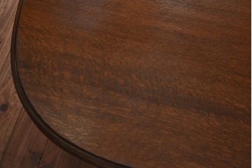 アンティーク家具　アンティーク　オーク材製　ツイストレッグが上品な印象のバタフライテーブル(エクステンションテーブル、  ダイニングテーブル)