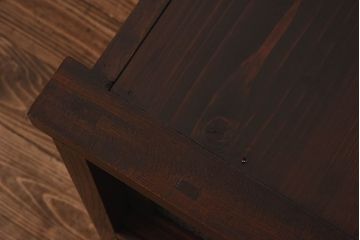 昭和レトロ　前面ケヤキ材　ラフジュオリジナルガラス　花模様のカットガラスが可愛らしいリメイク戸棚(ローボード、テレビボード、収納棚)