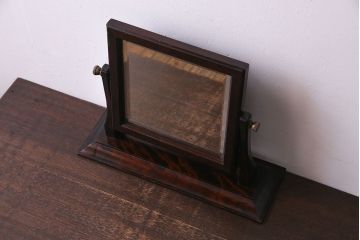 アンティーク雑貨　中古　松本民芸家具　上品な雰囲気の卓上ミラー(鏡)
