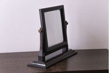 アンティーク雑貨　中古　松本民芸家具　上品な雰囲気の卓上ミラー(鏡)