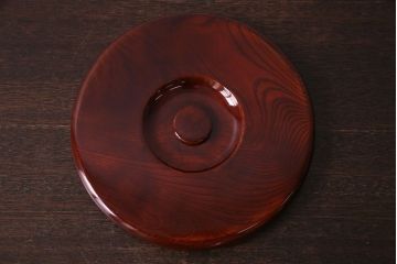 アンティーク雑貨　和製アンティーク　ケヤキ材刳り貫き　漆塗りが美しいおひつ(飯櫃)