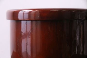 アンティーク雑貨　和製アンティーク　ケヤキ材刳り貫き　漆塗りが美しいおひつ(飯櫃)