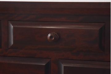 中古　北海道民芸家具　美しい杢目が目をひく落ち着いた雰囲気のチェスト(引き出し、箪笥)