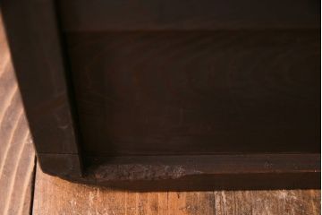 アンティーク雑貨　和製アンティーク　ヒノキ材　無骨な雰囲気を漂わせる銭箱(銭函)