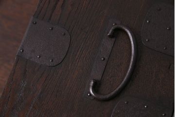 アンティーク雑貨　和製アンティーク　栓材　古さを感じさせる木の風合いが魅力的な硯箱(小引き出し、小物入れ、木箱)