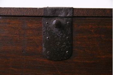 アンティーク雑貨　和製アンティーク　栓材　古さを感じさせる木の風合いが魅力的な硯箱(小引き出し、小物入れ、木箱)
