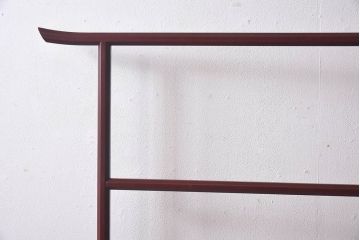 アンティーク雑貨　昭和初期　古民具　和モダンスタイルにおすすめ!鶴の二つ折り衣桁(着物掛け、ハンガーラック)