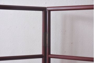 アンティーク雑貨　昭和初期　古民具　和モダンスタイルにおすすめ!鶴の二つ折り衣桁(着物掛け、ハンガーラック)