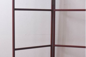 アンティーク雑貨　昭和初期　古民具　和モダンスタイルにおすすめ!鶴の二つ折り衣桁(着物掛け、ハンガーラック)
