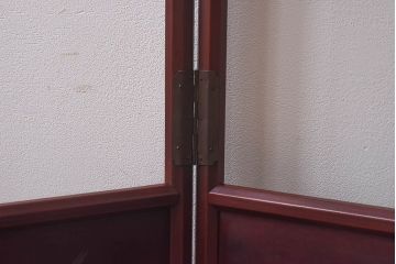 アンティーク雑貨　昭和初期　古民具　和モダンスタイルにおすすめ!鶴の二つ折り衣桁(着物掛け、ハンガーラック)
