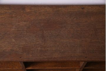 レトロ家具　幼稚園で使われていたレトロな魅力あふれるロッカー・3列(オープンラック、収納棚)(1)